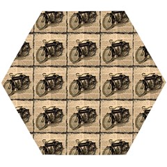 Indian Motorcycle Wooden Puzzle Hexagon