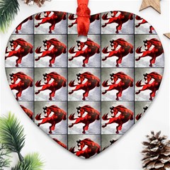 Horse Heart Ornament (two Sides) by ArtworkByPatrick