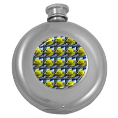 Fish Round Hip Flask (5 Oz) by ArtworkByPatrick