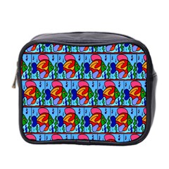 Fish 3 Mini Toiletries Bag (two Sides) by ArtworkByPatrick