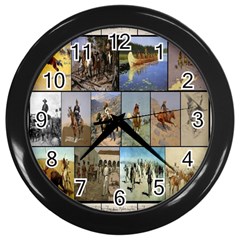 Frederic Remington Wall Clock (black)