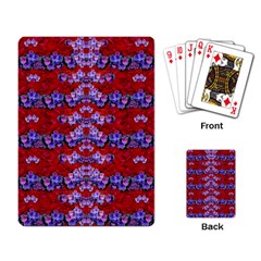 Flowers So Small On A Bed Of Roses Playing Cards Single Design (rectangle) by pepitasart