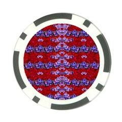 Flowers So Small On A Bed Of Roses Poker Chip Card Guard (10 Pack) by pepitasart