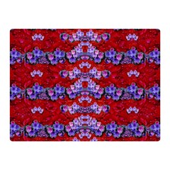 Flowers So Small On A Bed Of Roses Double Sided Flano Blanket (mini)  by pepitasart