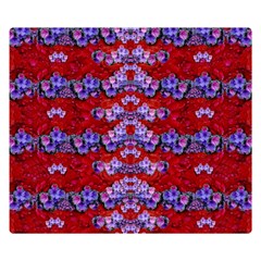 Flowers So Small On A Bed Of Roses Double Sided Flano Blanket (small)  by pepitasart