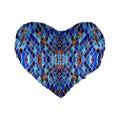 Ml 22 Standard 16  Premium Heart Shape Cushions by ArtworkByPatrick