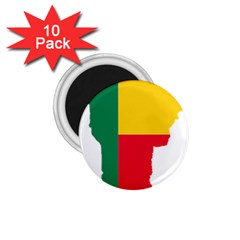 Benin Africa Borders Country Flag 1 75  Magnets (10 Pack)  by Sapixe