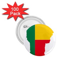 Benin Africa Borders Country Flag 1 75  Buttons (100 Pack)  by Sapixe