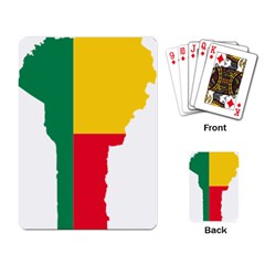 Benin Africa Borders Country Flag Playing Cards Single Design (rectangle) by Sapixe