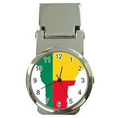 Benin Africa Borders Country Flag Money Clip Watches by Sapixe