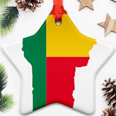 Benin Africa Borders Country Flag Star Ornament (two Sides) by Sapixe