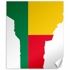 Benin Africa Borders Country Flag Canvas 20  X 24  by Sapixe