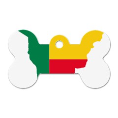 Benin Africa Borders Country Flag Dog Tag Bone (two Sides) by Sapixe