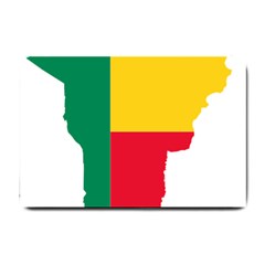 Benin Africa Borders Country Flag Small Doormat  by Sapixe