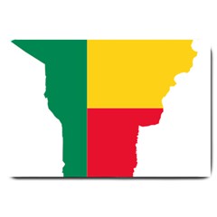 Benin Africa Borders Country Flag Large Doormat  by Sapixe