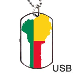 Benin Africa Borders Country Flag Dog Tag Usb Flash (one Side)