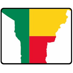 Benin Africa Borders Country Flag Double Sided Fleece Blanket (medium)  by Sapixe