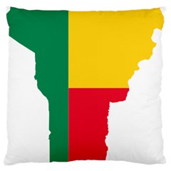 Benin Africa Borders Country Flag Large Flano Cushion Case (one Side) by Sapixe