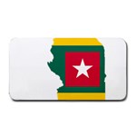 Togo Flag Map Geography Outline Medium Bar Mats 16 x8.5  Bar Mat