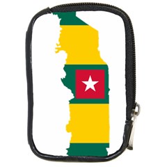 Togo Flag Map Geography Outline Compact Camera Leather Case by Sapixe