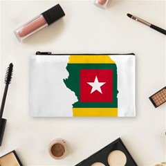 Togo Flag Map Geography Outline Cosmetic Bag (small) by Sapixe