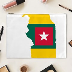 Togo Flag Map Geography Outline Cosmetic Bag (xl) by Sapixe