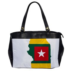 Togo Flag Map Geography Outline Oversize Office Handbag by Sapixe