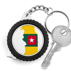 Togo Flag Map Geography Outline Measuring Tape by Sapixe