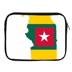 Togo Flag Map Geography Outline Apple Ipad 2/3/4 Zipper Cases by Sapixe