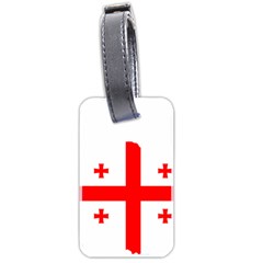 Borders Country Flag Geography Map Luggage Tag (two Sides) by Sapixe