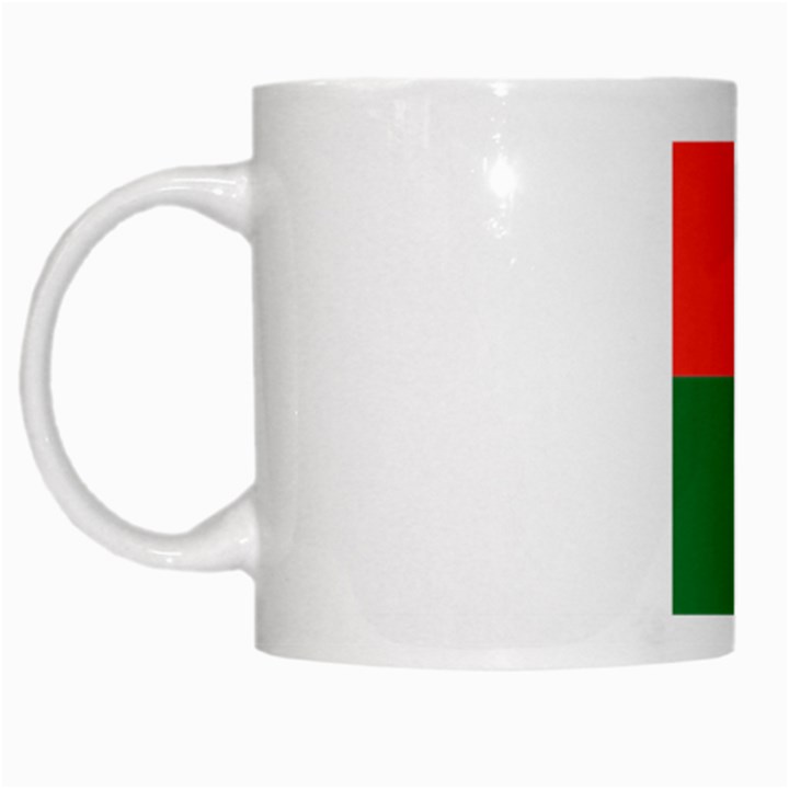 Madagascar Flag Map Geography White Mugs