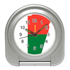 Madagascar Flag Map Geography Travel Alarm Clock by Sapixe