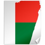 Madagascar Flag Map Geography Canvas 8  x 10  8.15 x9.66  Canvas - 1