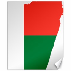 Madagascar Flag Map Geography Canvas 16  X 20  by Sapixe