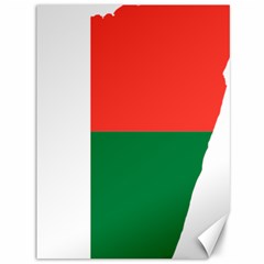 Madagascar Flag Map Geography Canvas 36  X 48  by Sapixe