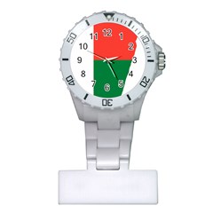 Madagascar Flag Map Geography Plastic Nurses Watch by Sapixe