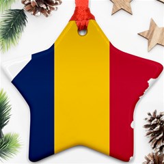 Chad Flag Map Geography Outline Ornament (star) by Sapixe