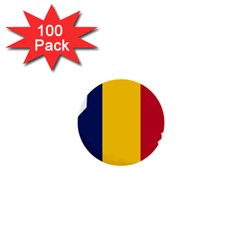 Chad Flag Map Geography Outline 1  Mini Buttons (100 Pack)  by Sapixe