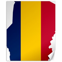 Chad Flag Map Geography Outline Canvas 16  X 20  by Sapixe