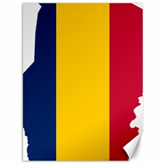 Chad Flag Map Geography Outline Canvas 36  X 48  by Sapixe