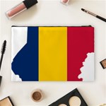 Chad Flag Map Geography Outline Cosmetic Bag (Large) Back