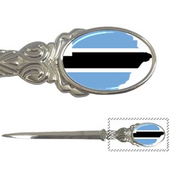 Botswana Flag Map Geography Letter Opener by Sapixe