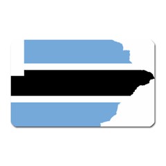 Botswana Flag Map Geography Magnet (rectangular) by Sapixe