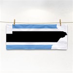 Botswana Flag Map Geography Hand Towel Front