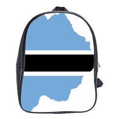 Botswana Flag Map Geography School Bag (large) by Sapixe