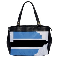 Botswana Flag Map Geography Oversize Office Handbag by Sapixe