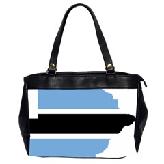 Botswana Flag Map Geography Oversize Office Handbag (2 Sides) by Sapixe