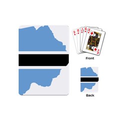 Botswana Flag Map Geography Playing Cards Single Design (mini) by Sapixe