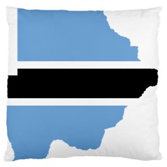 Botswana Flag Map Geography Large Cushion Case (two Sides) by Sapixe