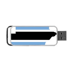 Botswana Flag Map Geography Portable Usb Flash (one Side) by Sapixe